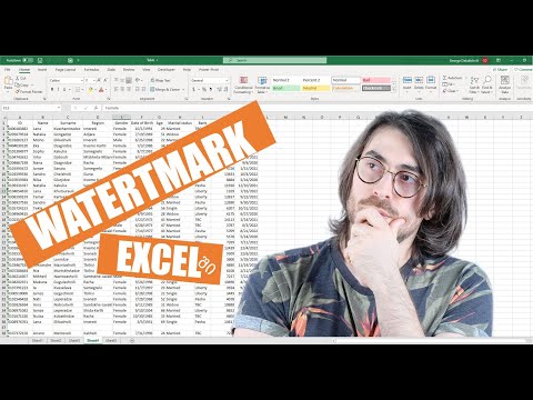 დაადე watermark-ი ექსელში!