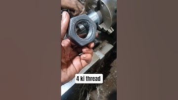 thread on lathe machine #lathemachine #threading #threads #threadwork #engeenering #cnc #mechanical