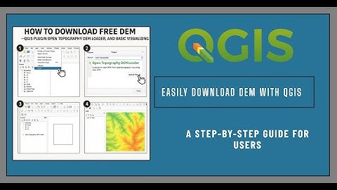 How to download DIgital Elevation Model (DEM) easily and basic visualization, in QGIS #alos  #srtm
