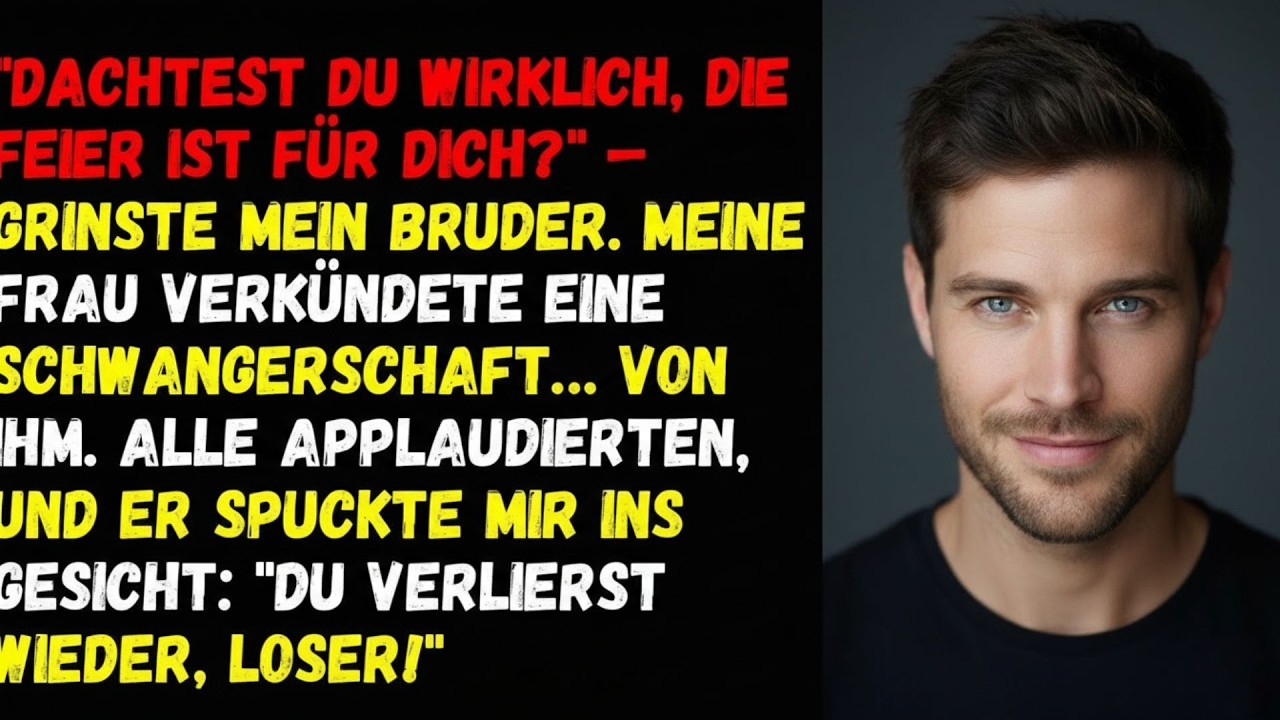 🦋 Dachtest du wirklich, die Feier ist für dich   — grinste mein Bruder  Meine Frau verkündete eine🦋