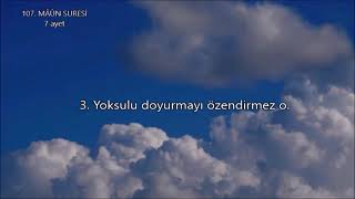 107  MÂÛN SURESİ