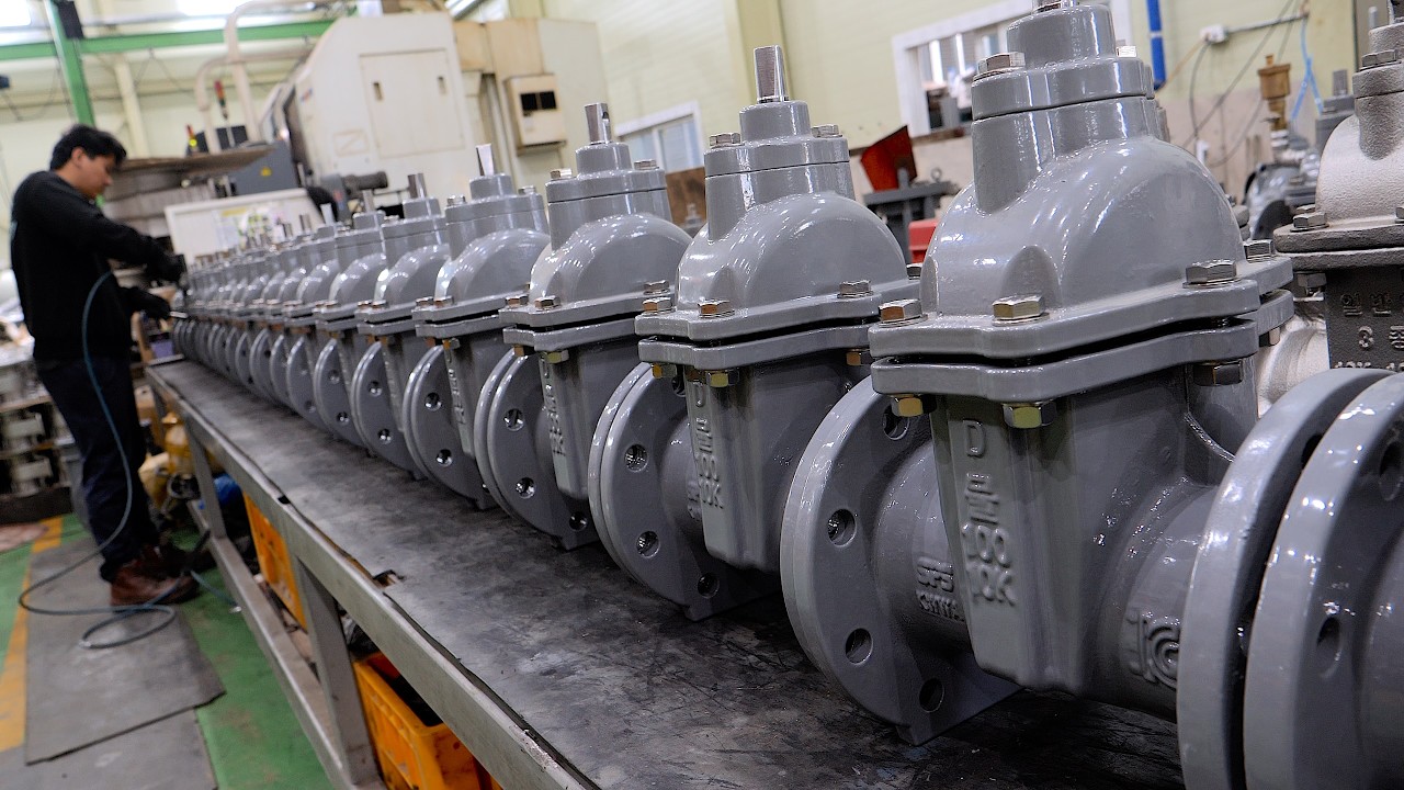 Как производятся клапаны, которые перекачивают воду в городе – Корейский завод клапанов