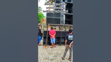 Dhehan pro audio selesai loading langsung cek sound. #dhehan_audio #soundhajatan #dhehanproaudio