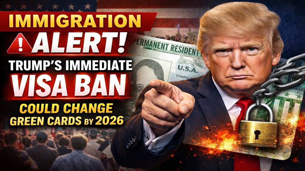 Immigration ALERT: Trump’s Immediate Visa Ban Could Change Green Cards by 2026