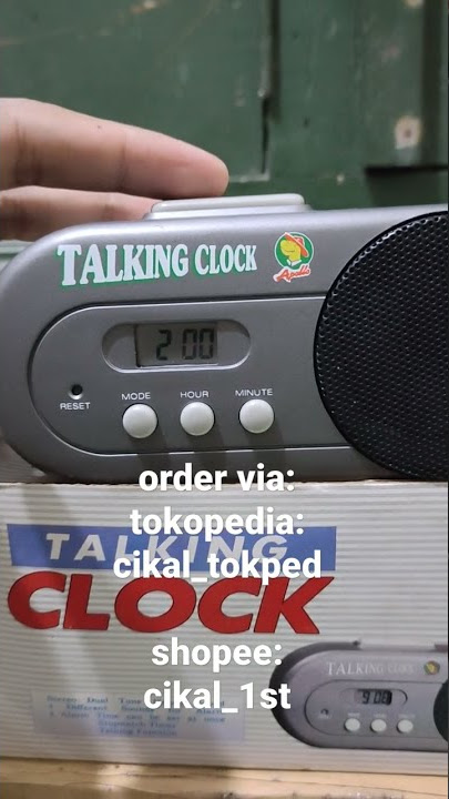 apollo talking clock jam meja bicara - jam tunanetra