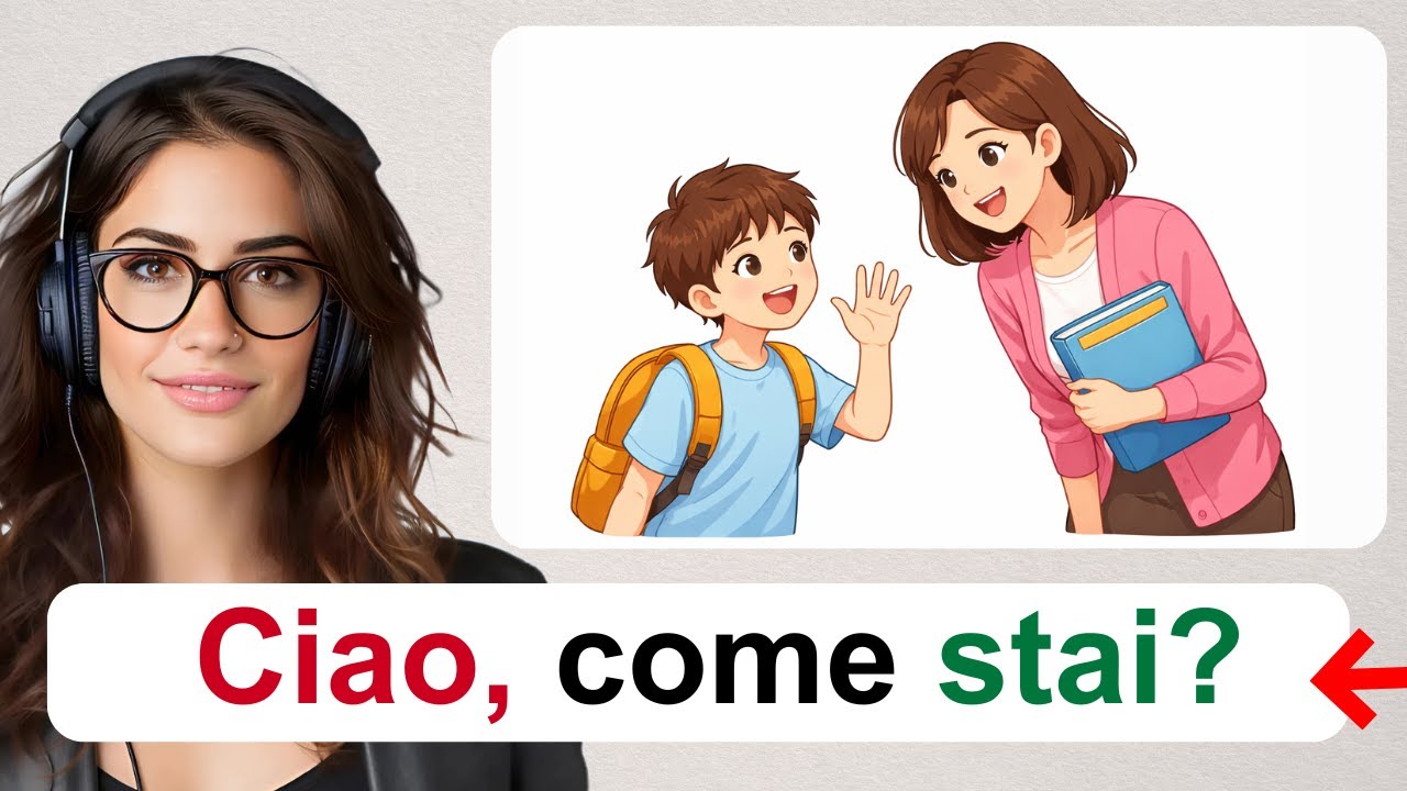 🇮🇹 Repeat After me | Greeting & Introductions  / Essential Italian Everyday Phrases for Beginners