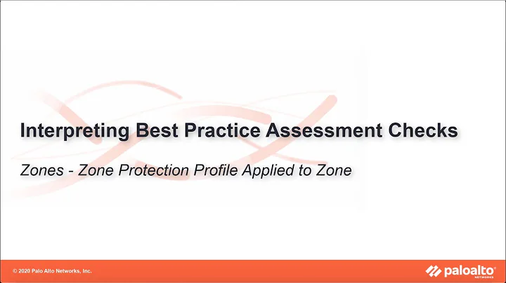 Zone Protection Profile Applied to Zone - Interpreting BPA Checks - Network
