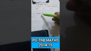 Pg-trb, Maths, 2014-15, Real Analysis