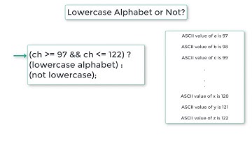 C Program To Find Lowercase Alphabet or Not using Conditional Operator