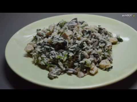 Video: Rýže S Houbami A špenátem