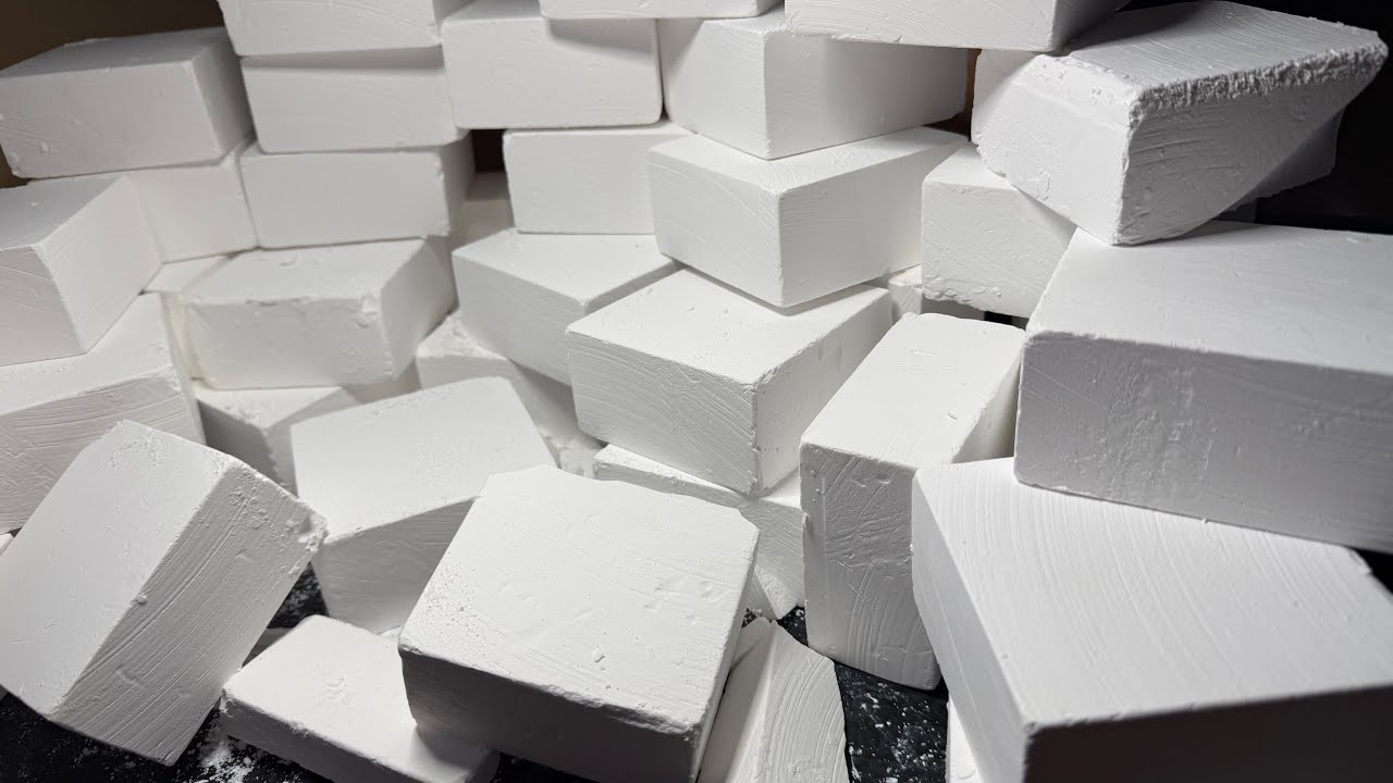 I Finally Got the Gym Chalk Blocks 😍 ,  So Crunchy and Crispy 