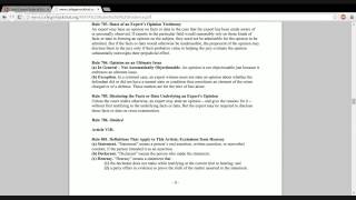 Crash Course Rules of Evidence - Rule 705 Expert Opinions Before Foundation