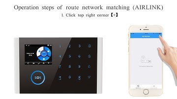 Burglar Alarm System CS108 Wifi connection video