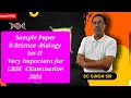 X -SCIENCE-BIOLOGY SAMPLE PAPER SET-II Very Important FOR 2024 EXAMINATION.