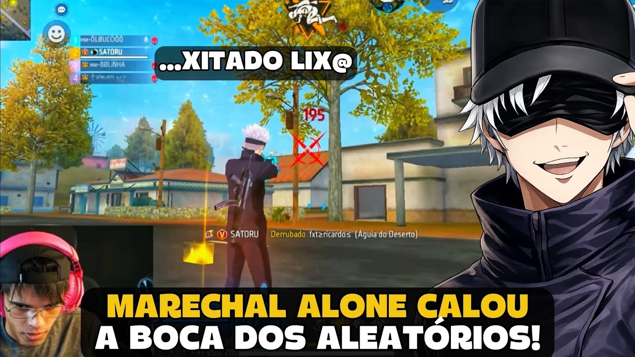 MARECHAL CALOU A BOCA DO ALEATÓRIO COM SUA SENSI NA RANK! FREE FIRE - MARECHAL HIGHLIGHTS