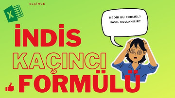 EXCELDE İNDİS KAÇINCI FORMÜLÜ NASIL KULLANILIR? – INDEX - MATCH –