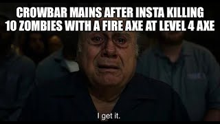 How it FEELS to use the fire axe in project zomboid