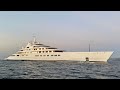 Worlds largest superyacht by length the 18061m azzam docking in gibraltar