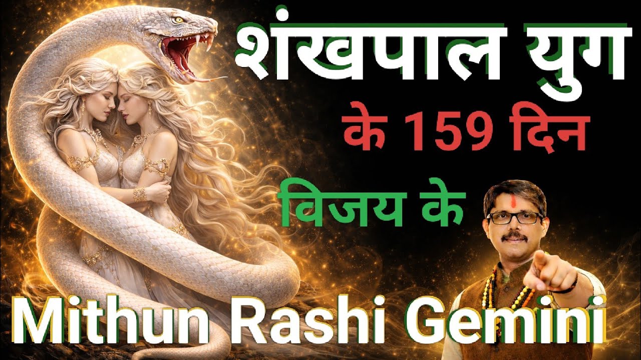 Mithun Rashi Gemini 159 दिन शंख पाल काल सर्प योग के । मिथुन राशि अचानक उदय होगा मंच मिलेगा 