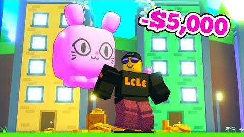 i SPENT $5,000 on PINK HUGE BALLOON in Pet Simulator X