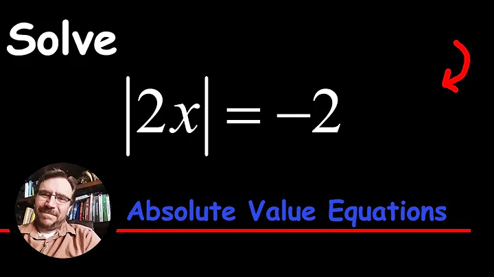 Absolute Value Equation - No Solution - INCONSISTENT