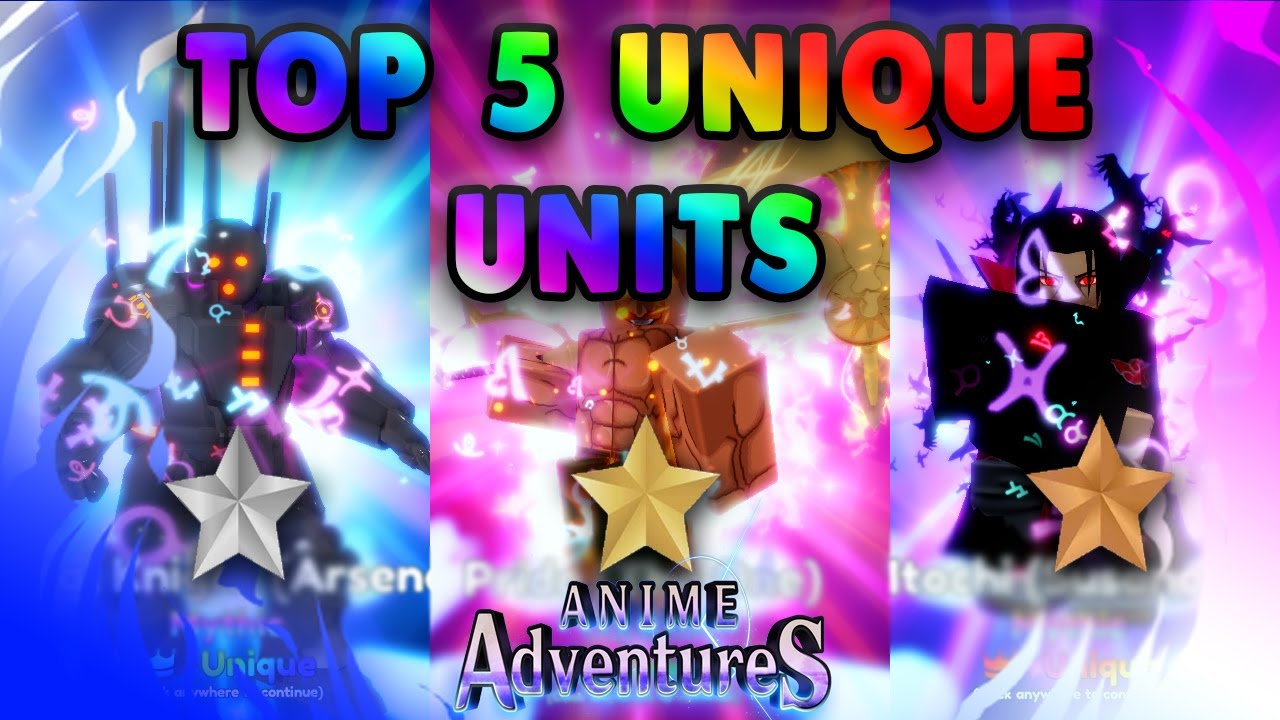 5 best units in Roblox Anime Adventures