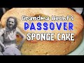 Grandma Hecht's 4-ingredient Passover Sponge Cake Recipe