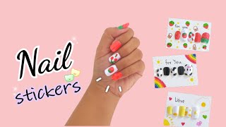 How to make nail stickers, very pretty screenshot 5