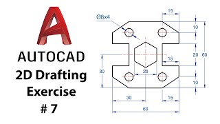 AutoCAD 2D Drafting Exercise # 7  Basic to Advance in Hindi