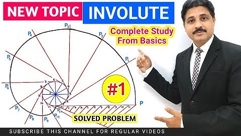 HOW TO DRAW INVOLUTE OF CIRCLE | ENGINEERING GRAPHICS AND DRAWING @TIKLESACADEMYOFMATHS