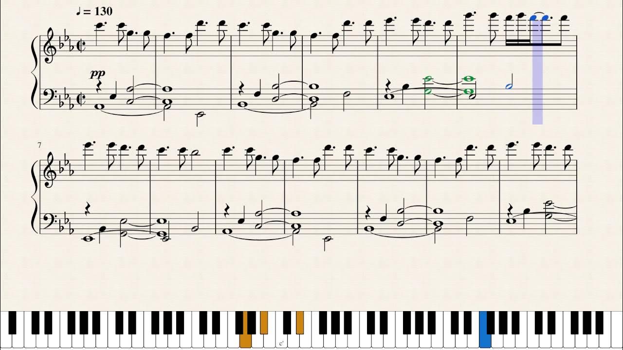 Kingdom Hearts Dearly Beloved (Sheet Music) YouTube