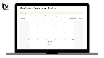Conference Registration Tracker | How to track conference registrations in @Notion