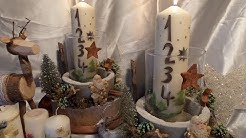 DIY: Zauberhafte Advents-Kerze, ADVENTSKRANZ & Weihnachts-Deko MAL ANDERS :)