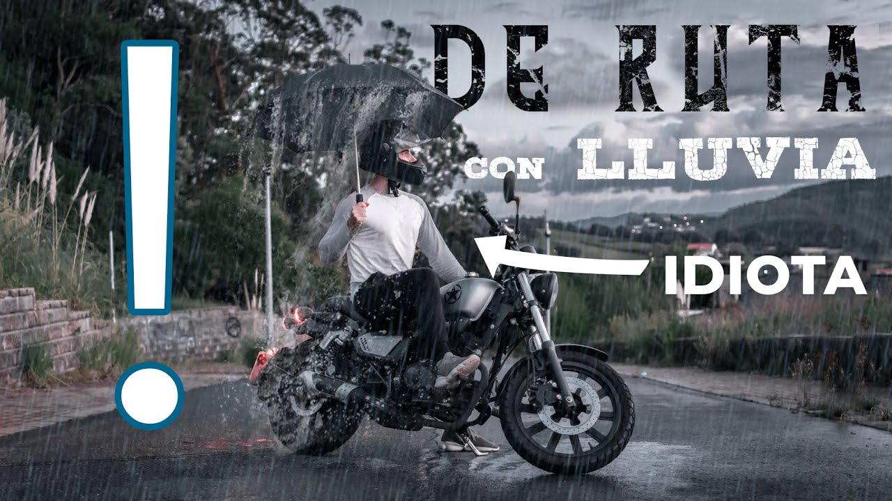 Rutas con LLUVIA en MOTO 125 + consejos básicos
