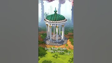 Tutorial: Minecraft Greco Roman Gazebo [short version] #minecraftbuilding #architecture
