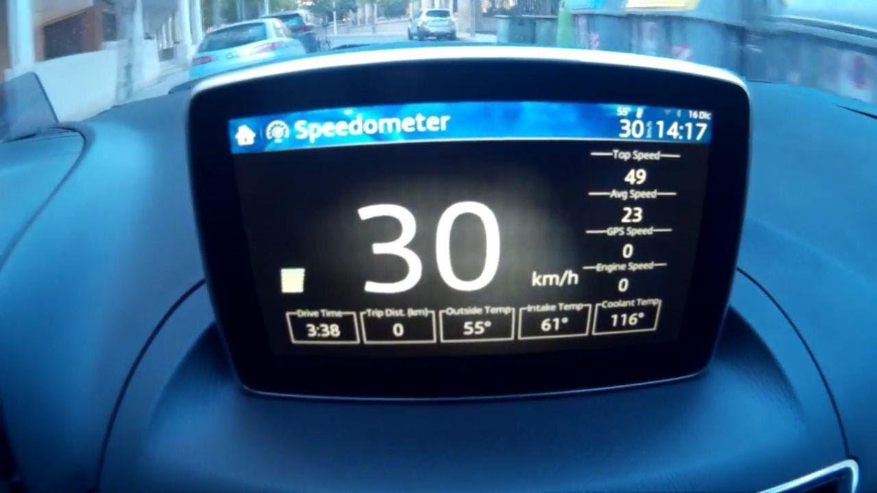 MAZDA CONNECT 2017 SPEEDOMETER 5.0 YouTube