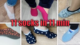 ⭐11 SOCKS⭐11 MINUTES MAKING, watch it once and you'll learn it