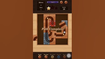 Roll the Ball slide puzzle Star E Pack Level 20 Solution