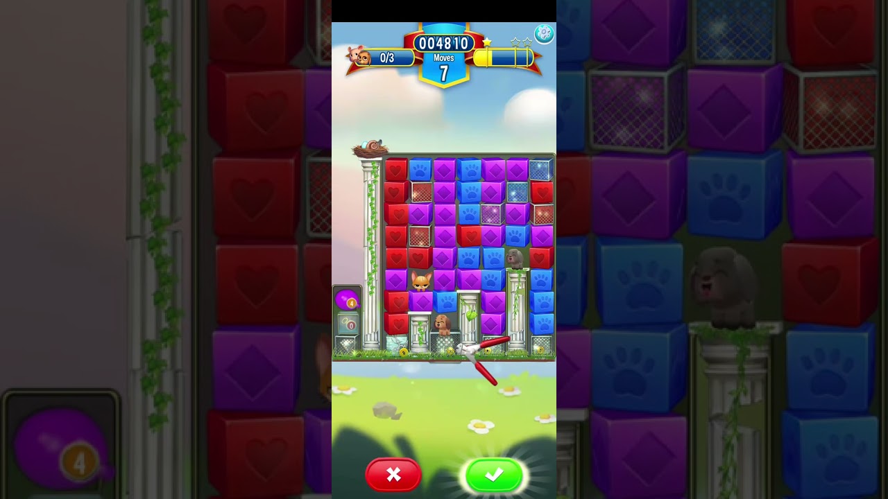 Pet Rescue Saga level 4443 no boosters