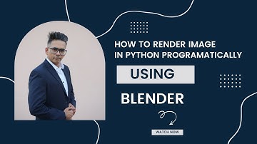 How to render an image using Python scripting in Blender.