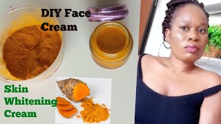 DIY TURMERIC CREAM FOR SKIN WHITENING REMOVE DARK SPOTS ACNE MARKS & ANTI AGING