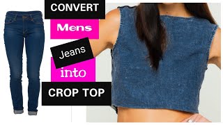 Thanks for watching this diy i hope will help making your own crop top
out of old jeans :) material used : men's sewing scissors safety pi...