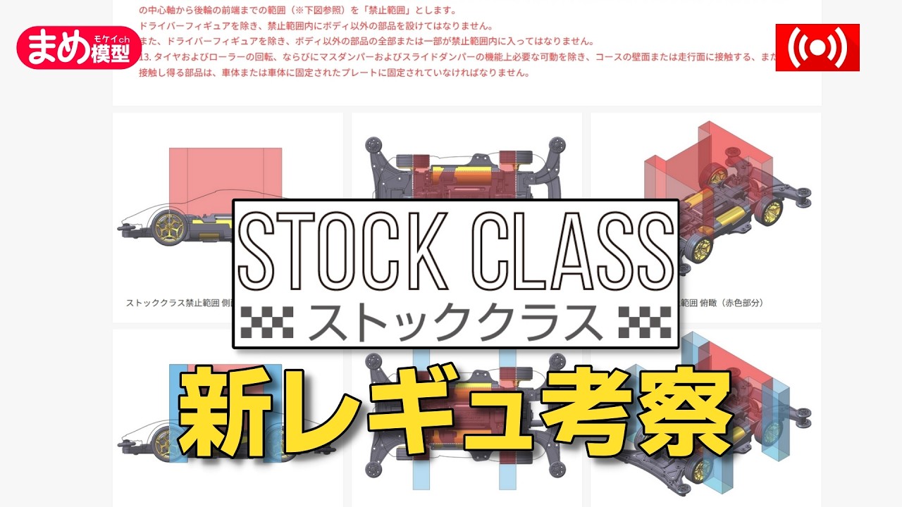 【ミニ四駆】提灯禁止？新レギュ考察【ストッククラス】＃Mini4wd