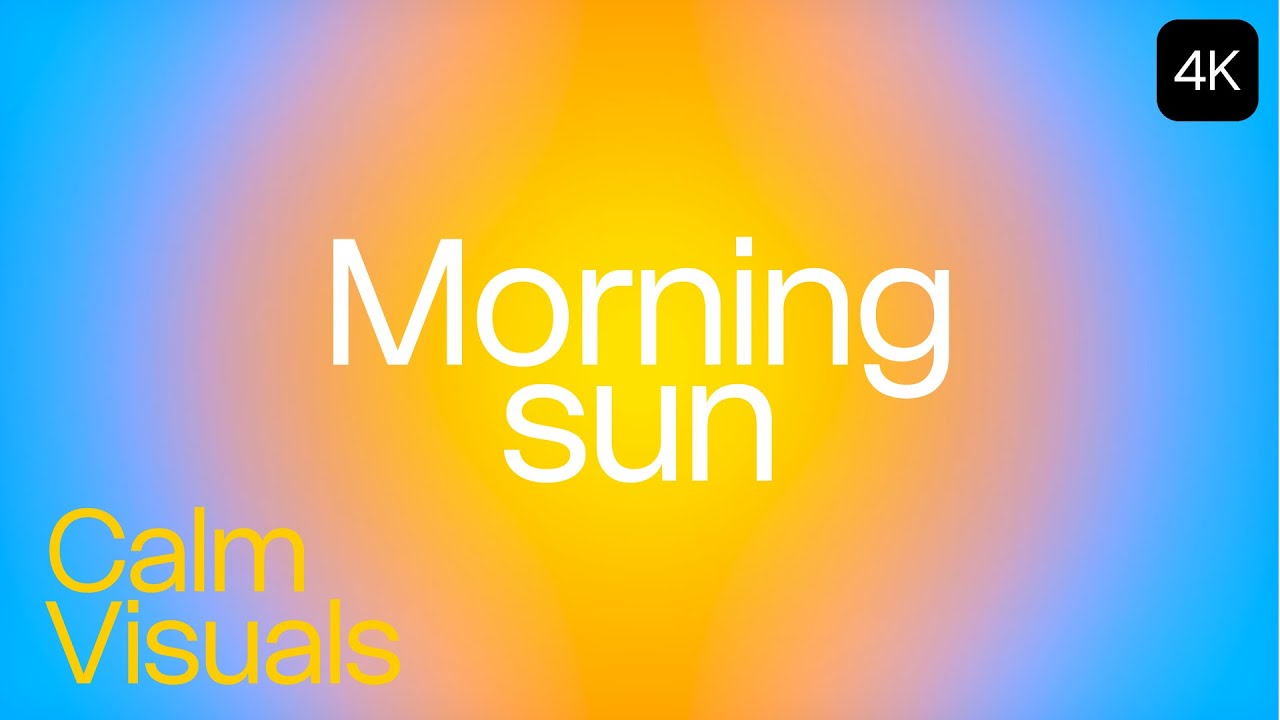 1 hour of Morning Sun Ambient 4K | Aesthetic | focus background | Calm Visuals