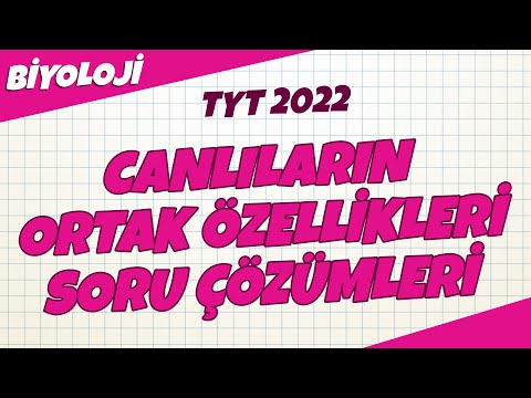 Canlıların Ortak Özellikleri Konu Tekrar Soru Çözümleri | TYT Biyoloji 2022 #hedefekoş