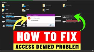 how to fix drive is not accessible | drive access denied problem in windows 10/8/7