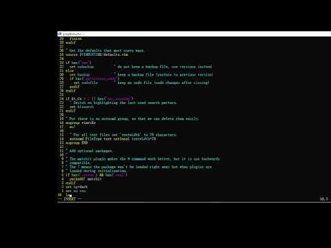 Basic vim configuration in 3 minutes.