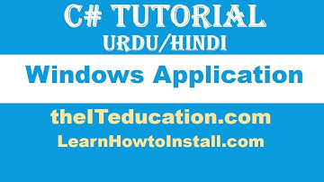 Cs619 C# Project Tutorial in URDU | C# Programming Tutorial | Creating C# form application