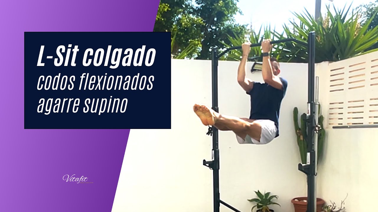 L-Sit colgado codos flexionados agarre supino VF - YouTube