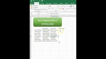 Comment gérer les fonctions textes de majuscule sur Excel  #tutoexcel #exceltips #excel #astuce